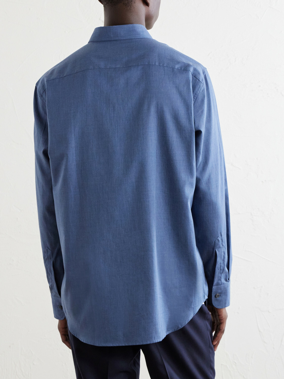 Brioni - Cotton-Poplin Shirt - Blue
