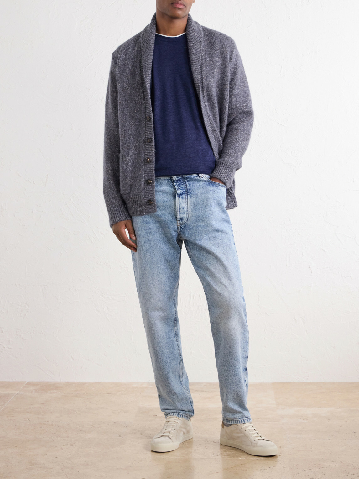 Eleventy - Linen T-Shirt - Blue