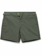 TOM FORD - Slim-Fit Short-Length Swim Shorts - Green