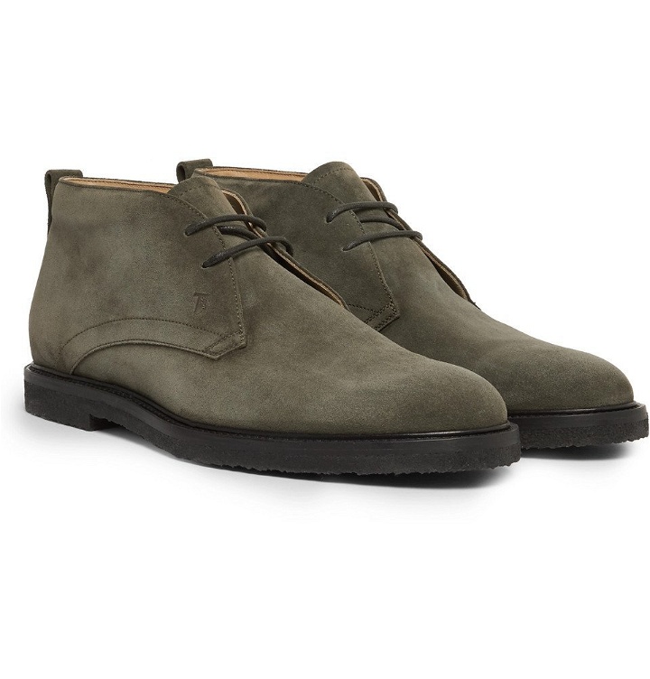 Photo: Tod's - Suede Desert Boots - Army green