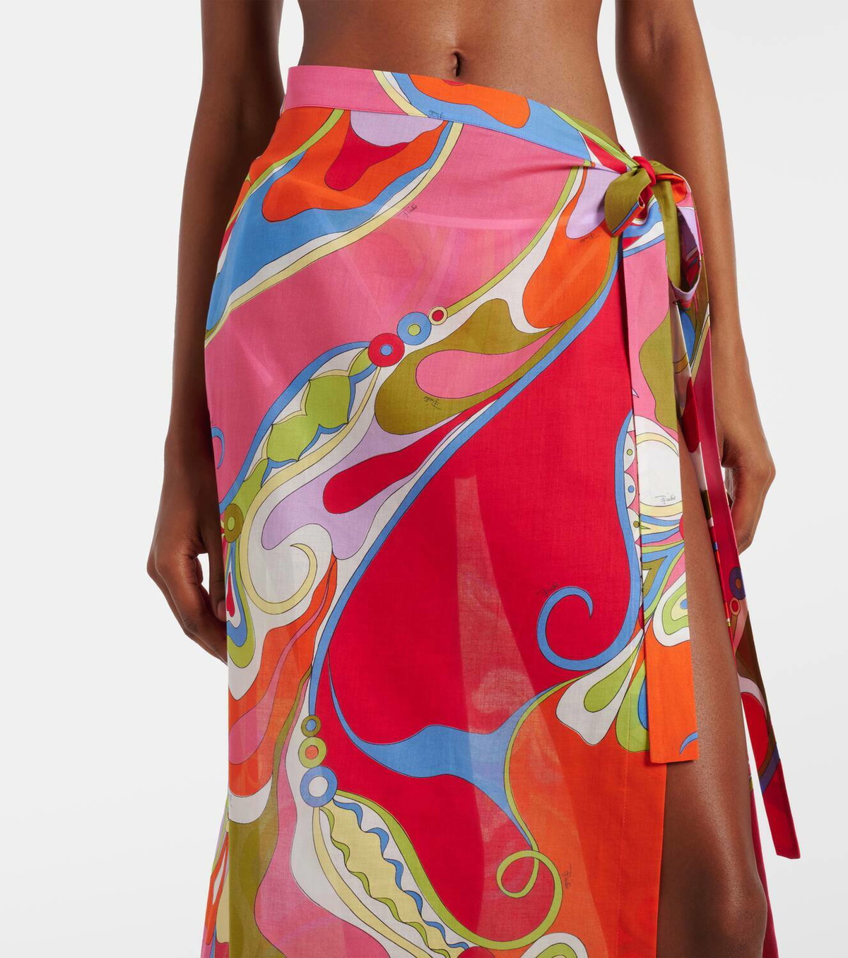 Pucci Orchidee cotton muslin beach cover-up Emilio Pucci
