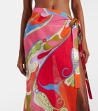 Pucci Orchidee cotton muslin beach cover-up