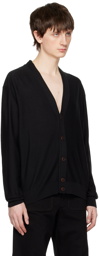 LEMAIRE Black Twisted Cardigan