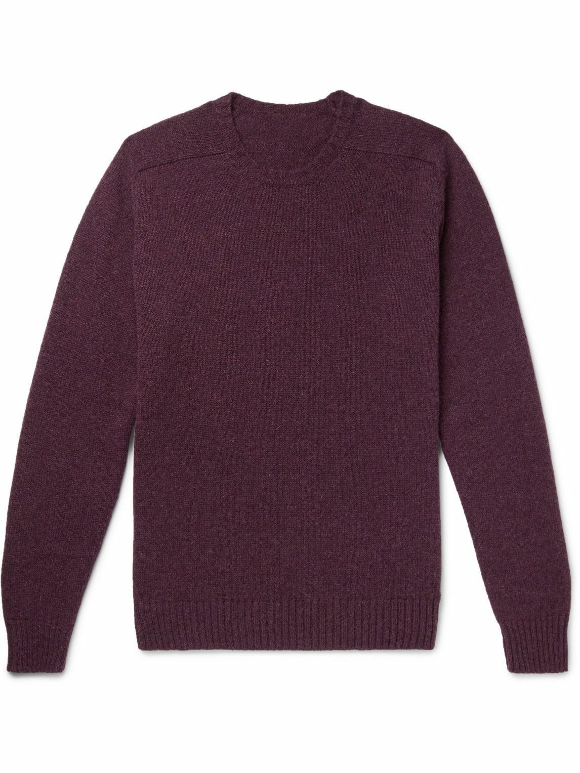 Photo: Anderson & Sheppard - Shetland Wool Sweater - Purple