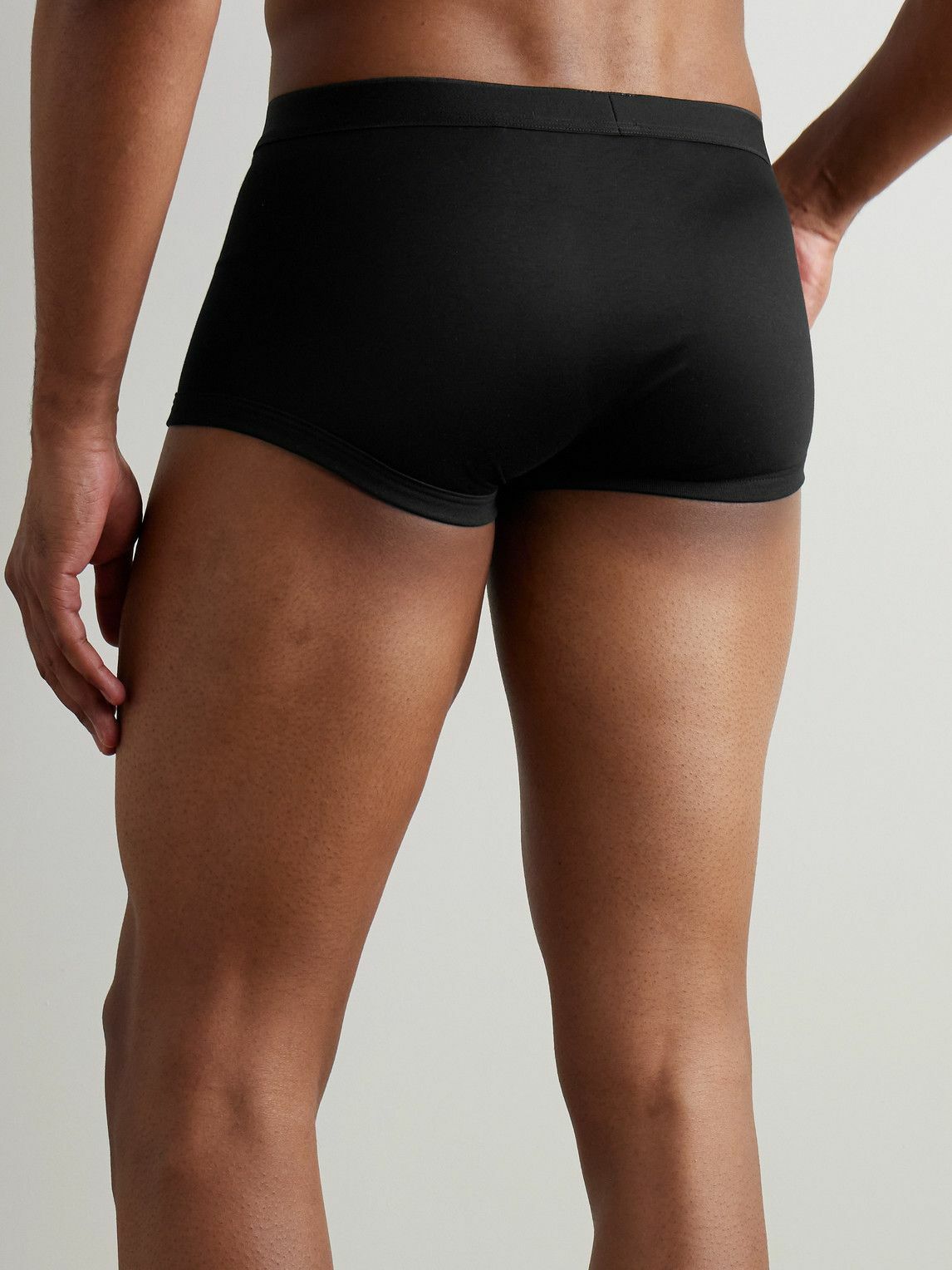 ZIMMERLI - Sea Island Cotton Boxer Briefs - Black