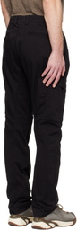 C.P. Company Black Stretch Sateen Ergonomic Lens Cargo Pants