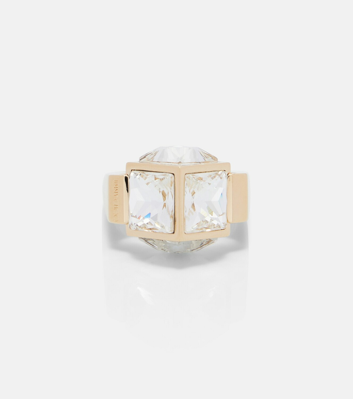 Jimmy Choo JC Cube embellished ring