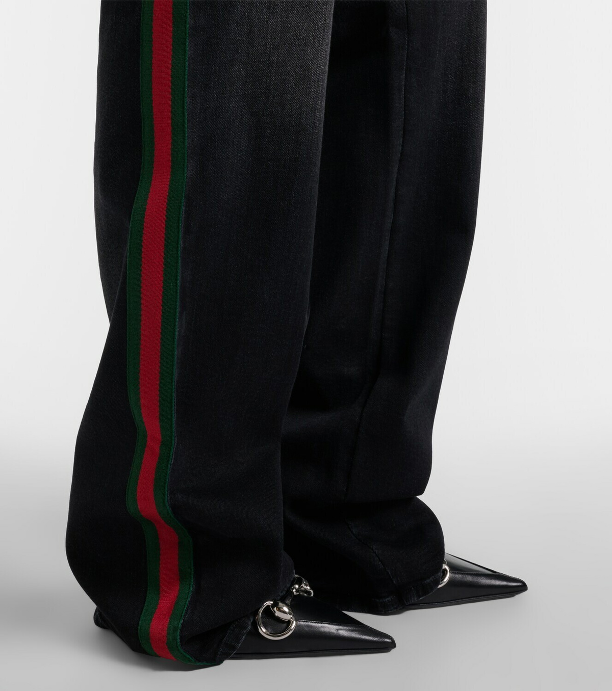 Gucci Web Stripe straight jeans