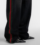 Gucci Web Stripe straight jeans