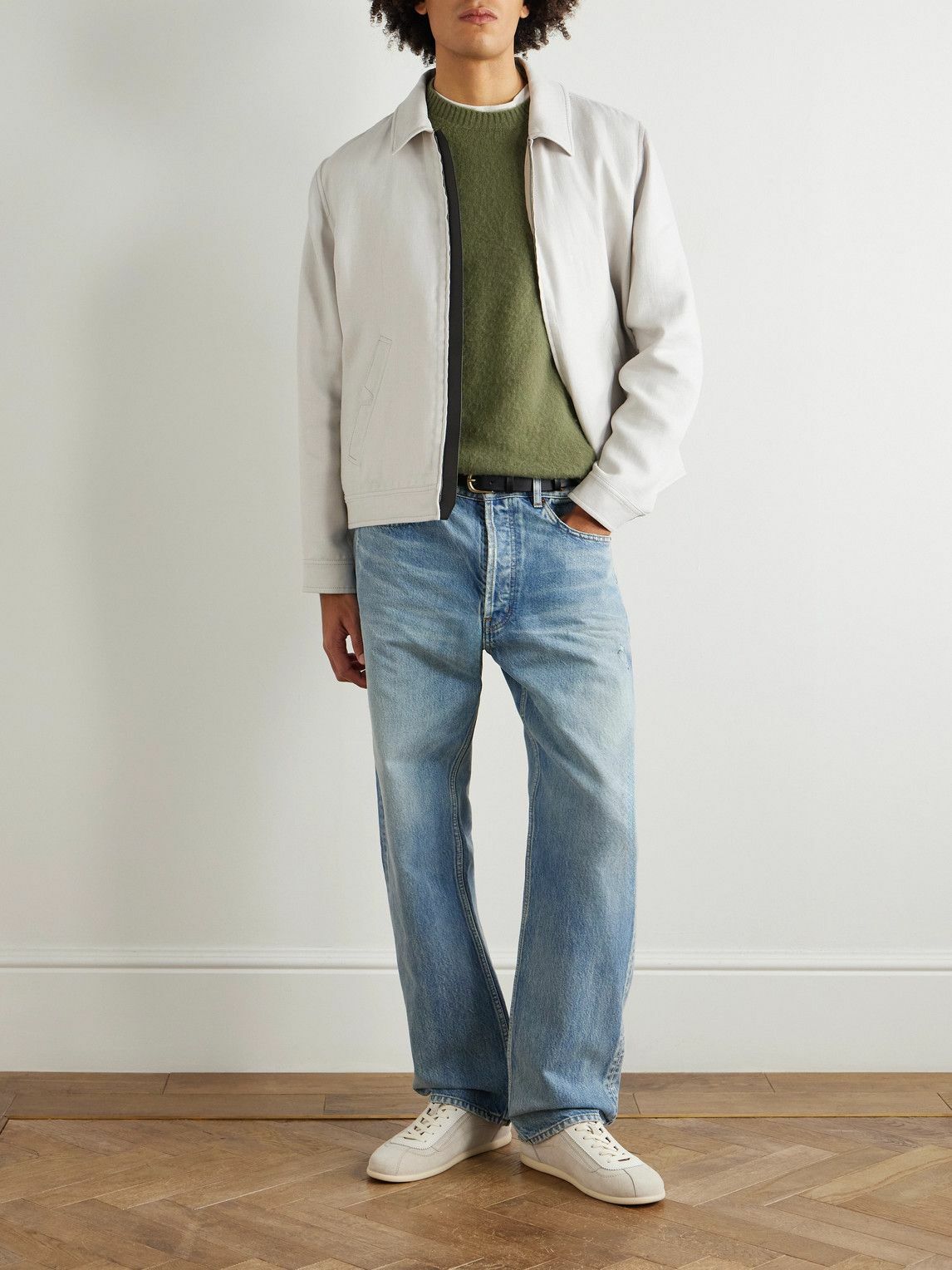 Boglioli - Slim-Fit Wool and Cashmere-Blend Sweater - Green