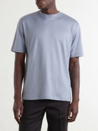 Eleventy - Cotton-Jersey T-Shirt - Blue