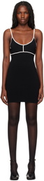 Paris Georgia Black Elemental Colour Contrast Minidress