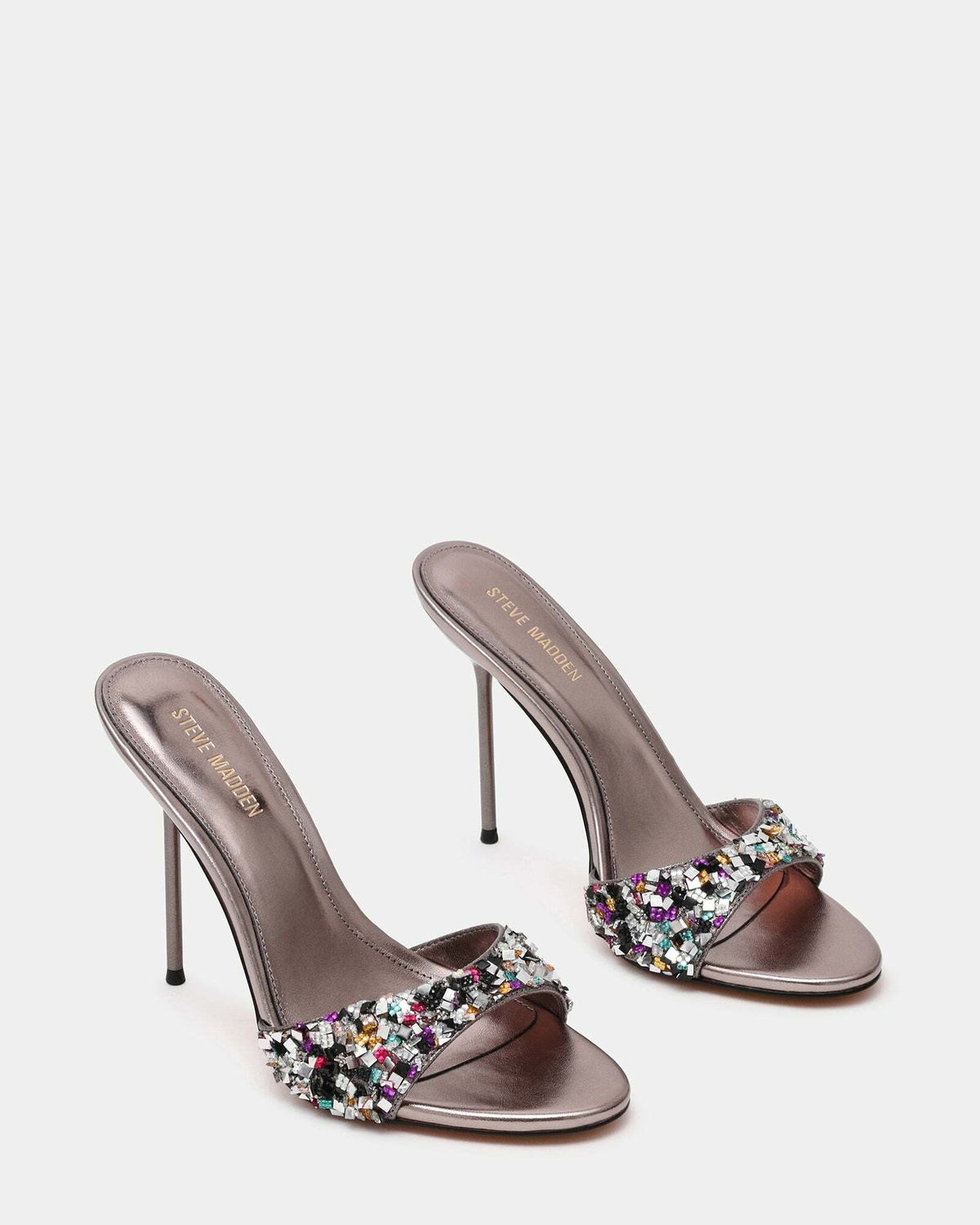 Steve Madden Davina-R Heels in Pewter