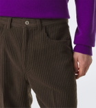 Auralee Wool and cashmere corduroy straight pants