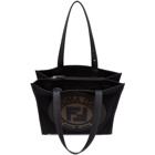 Fendi Black Roma Italy 1925 Tote