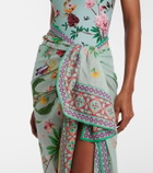 La DoubleJ Floral cotton voile beach cover-up