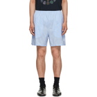 Balenciaga Blue & White Technical Stripes Boxer Shorts