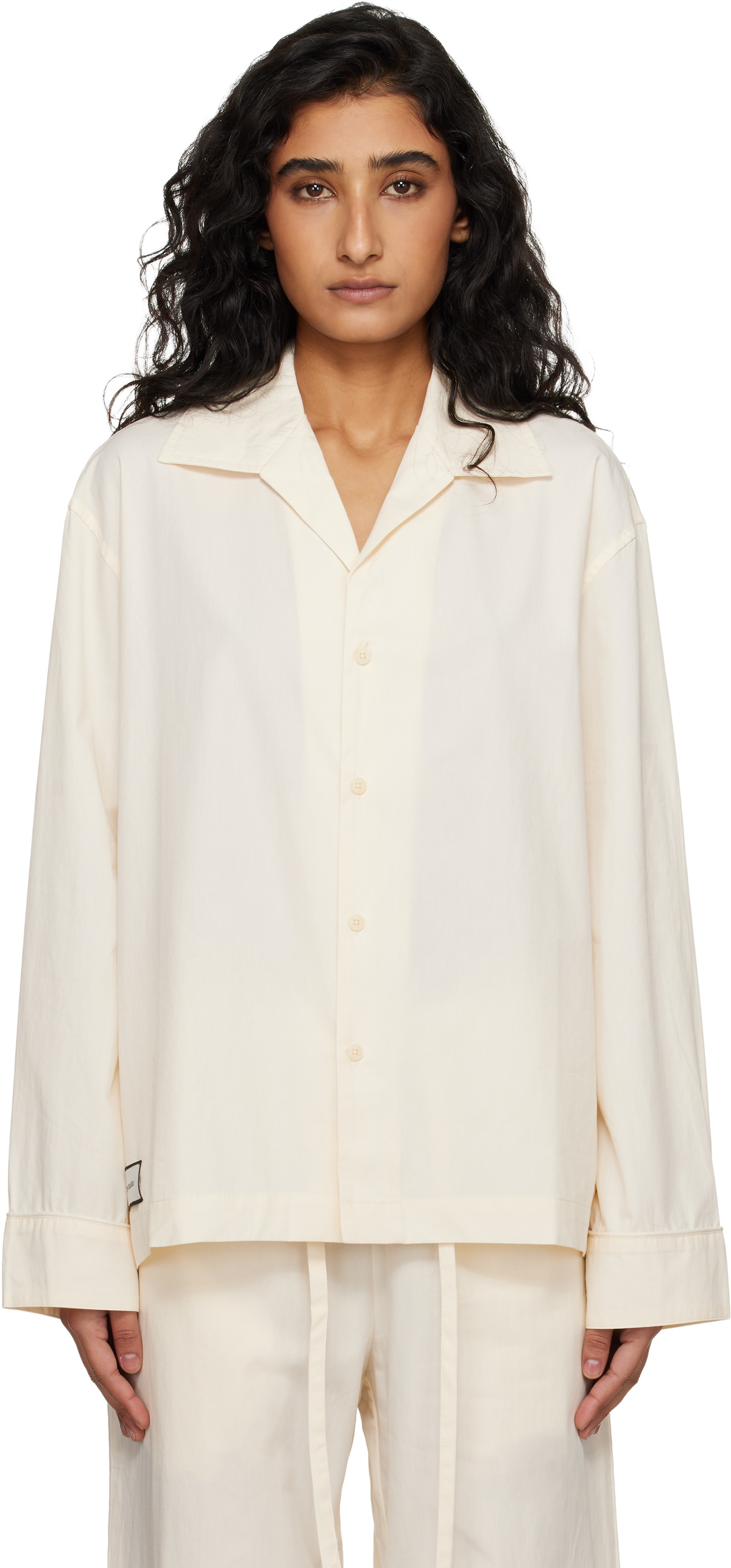 Entire Studios Off-White LS Pyjama Shirt