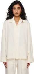 Entire Studios Off-White LS Pyjama Shirt