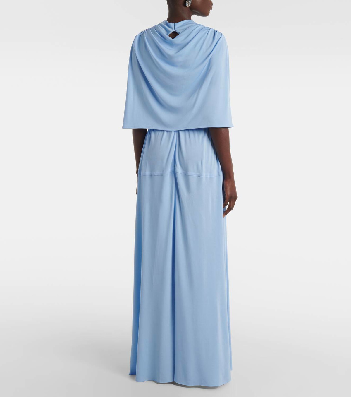 Proenza Schouler Frankie caped jersey maxi dress