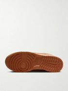 Nike - Dunk Low Brushed-Suede Sneakers - Orange