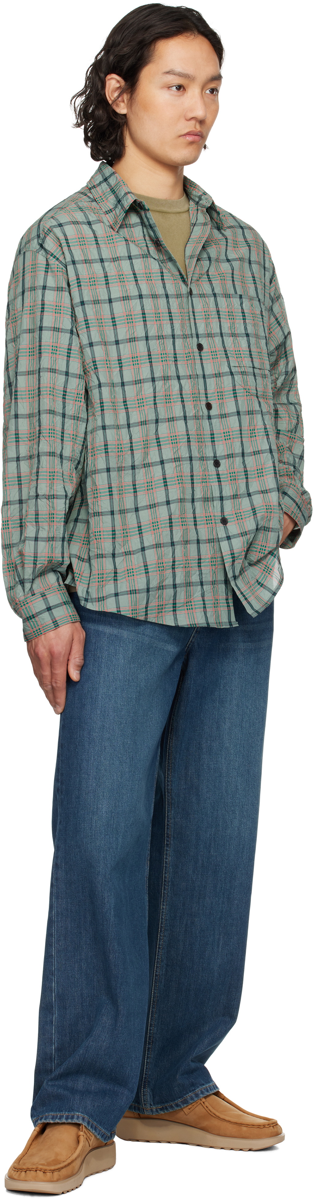 Solid Homme Blue Semi Wide Jeans