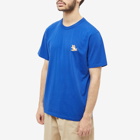 Maison Kitsuné Men's Chillax Fox Patch Classic T-Shirt in Deep Blue