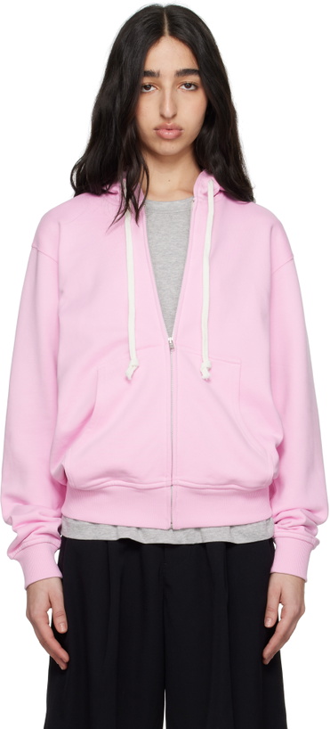 Photo: Comme des Garçons Shirt Pink Zip Hoodie