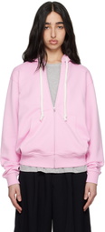 Comme des Garçons Shirt Pink Zip Hoodie