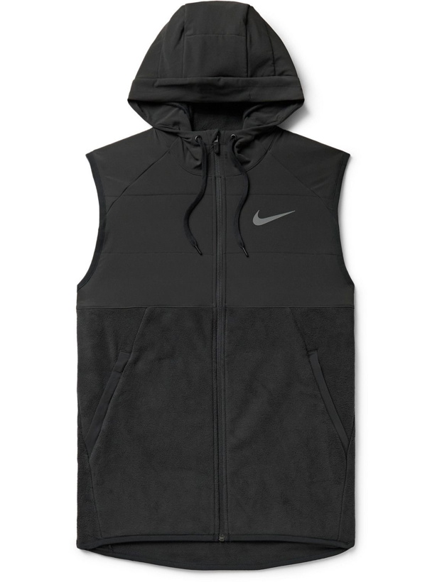 Photo: Nike Training - Shell-Panelled Therma-FIT Gilet - Black