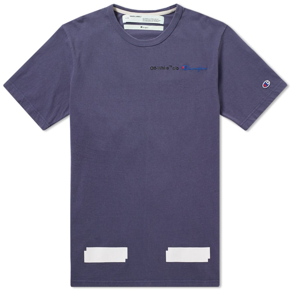 T shirt off white x champion on sale