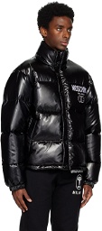 Moschino Black Shiny Puffer Jacket