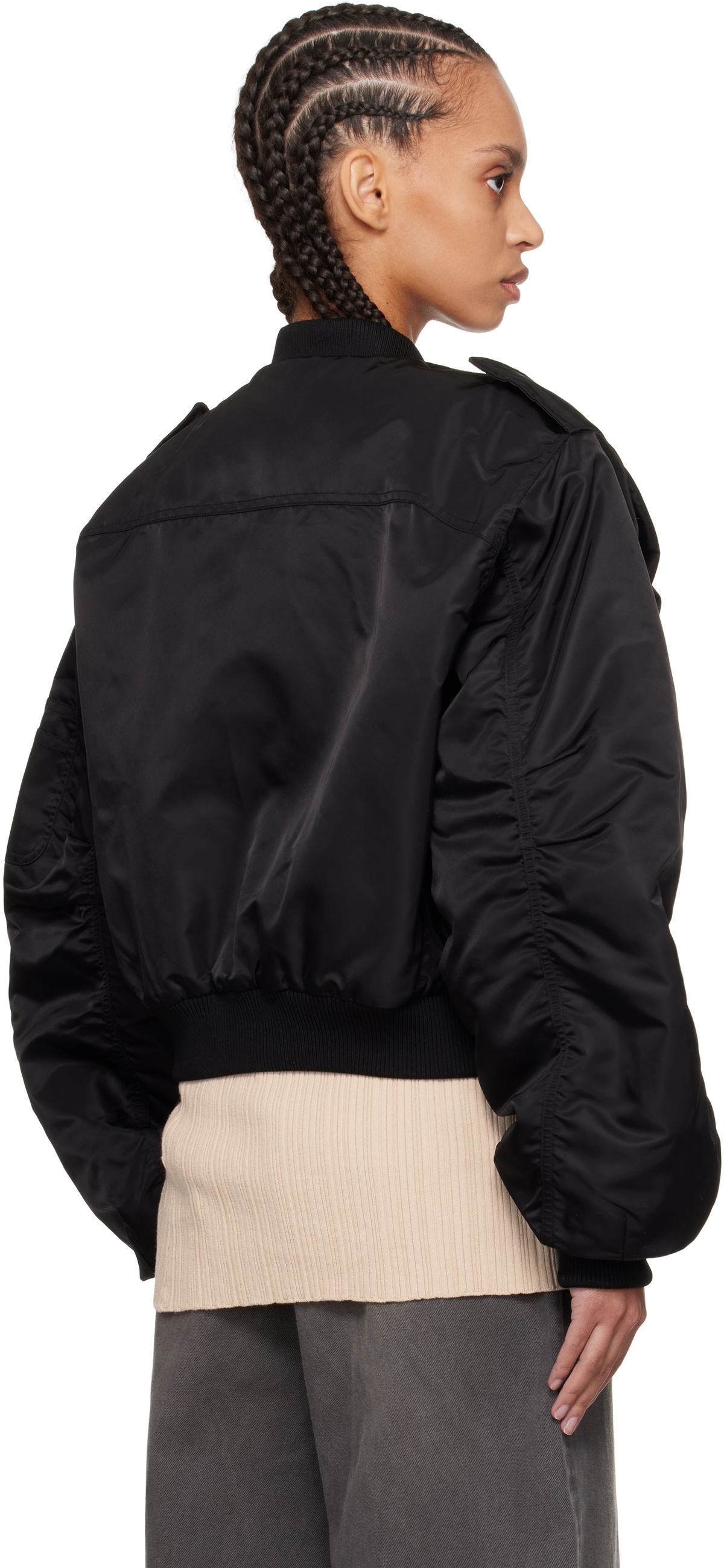 ENTIRE STUDIOS A-2 Bomber Jacket ブラック S Entire Studios SSENSE Exclusive Black A-2 Bomber jacket Entire Studios