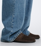 Tod's Suede penny loafers