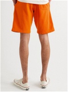 Orlebar Brown - Frederick Straight-Leg Cotton and Linen-Blend Jersey Shorts - Orange