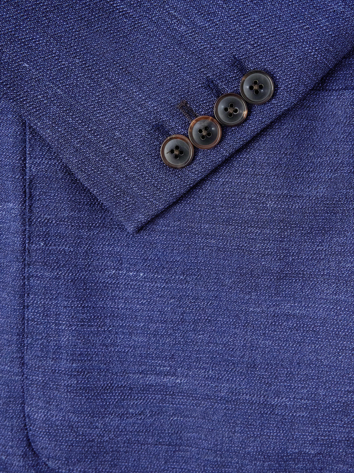 Paul Smith - Wool, Linen and Silk-Blend Double-Breasted Blazer - Blue