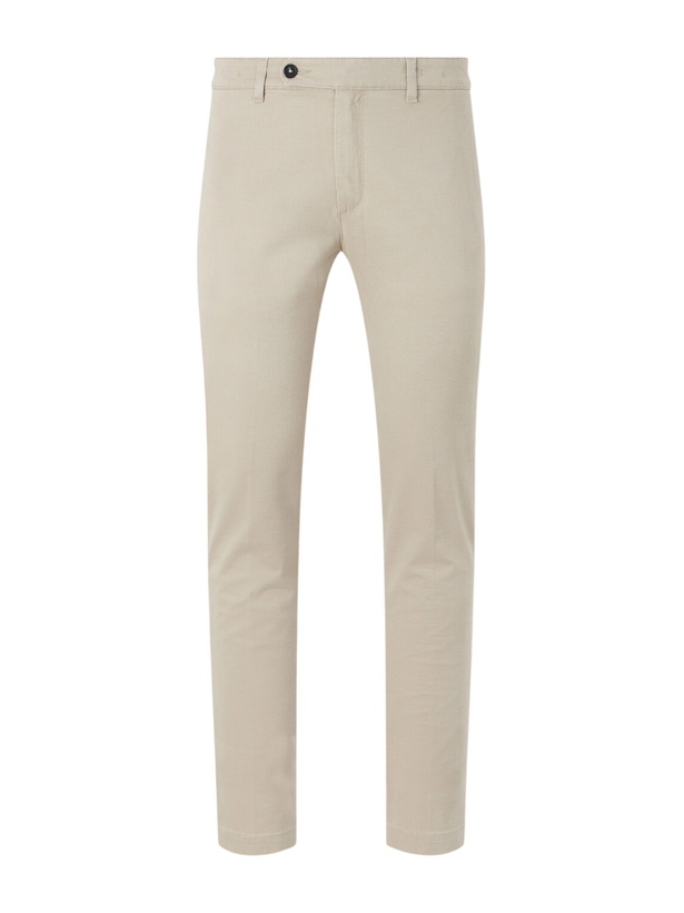 Photo: Massimo Alba - Winch Straight-Leg Cotton-Blend Twill Trousers - Neutrals