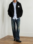 CELINE - Logo-Appliquéd Wool Jacket - Black