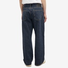 Acne Studios Men's 1981 Loose Fit Monogram Jeans in Dark Wash