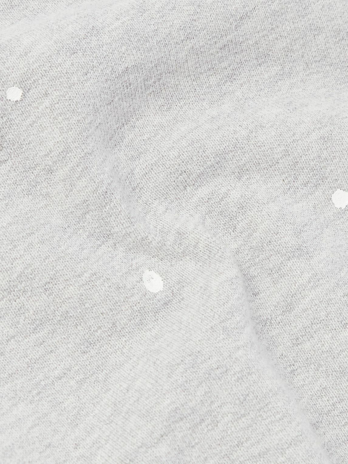 Remi Relief - Paint-Splattered Cotton-Jersey Sweatshirt - Gray