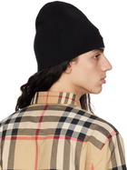 Burberry Black & Tan Monogram Reversible Beanie