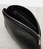 The Row Round leather coin purse