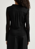 Diane Von Furstenberg Mackenzie Tulle top Black