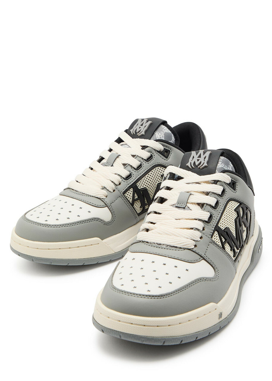 Amiri Classic Logo-appliquéd Leather Sneakers Grey