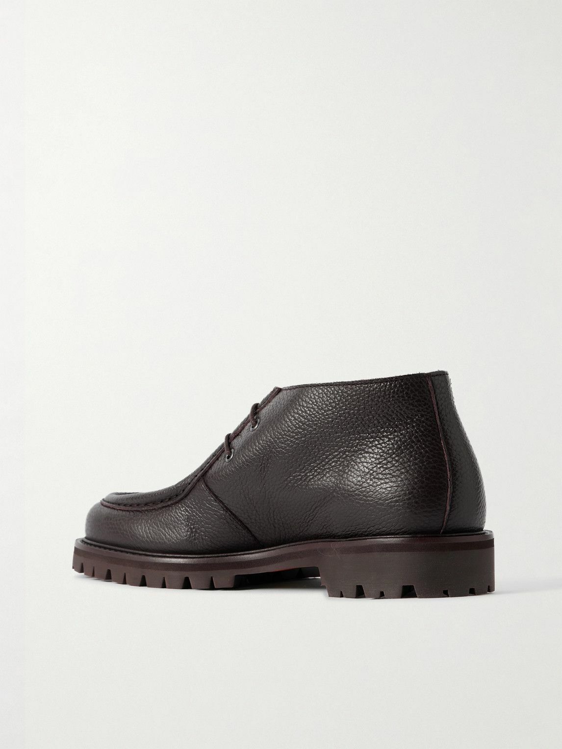 Mr P. - Jacques Full-Grain Leather Derby Shoes - Brown