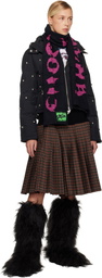 Chopova Lowena Black & Pink Cyber 'Chopova Lowena' Scarf