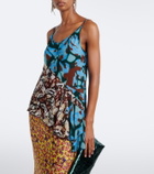 Dries Van Noten Printed asymmetric top