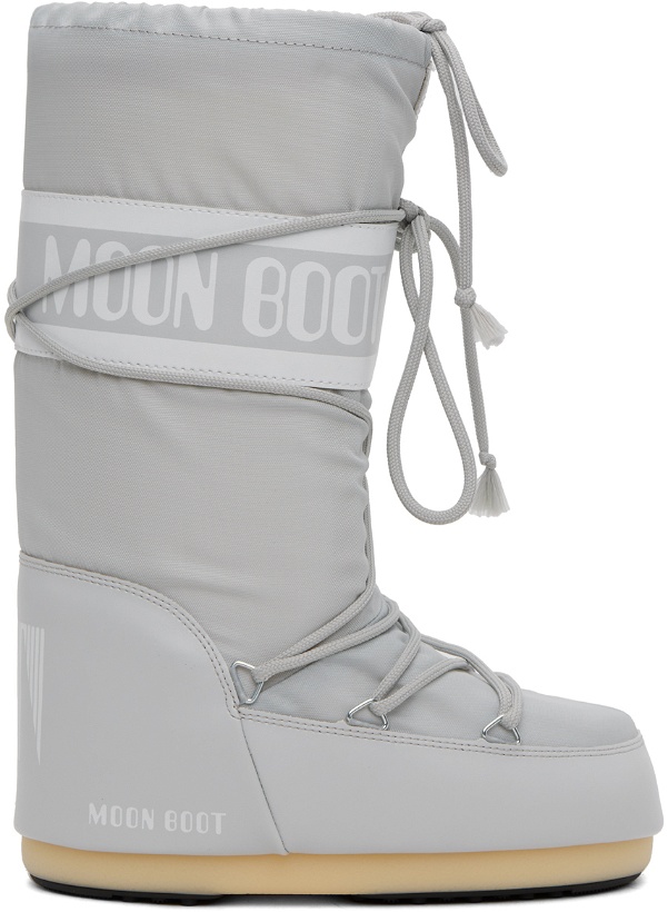 Photo: Moon Boot Gray Icon Boots