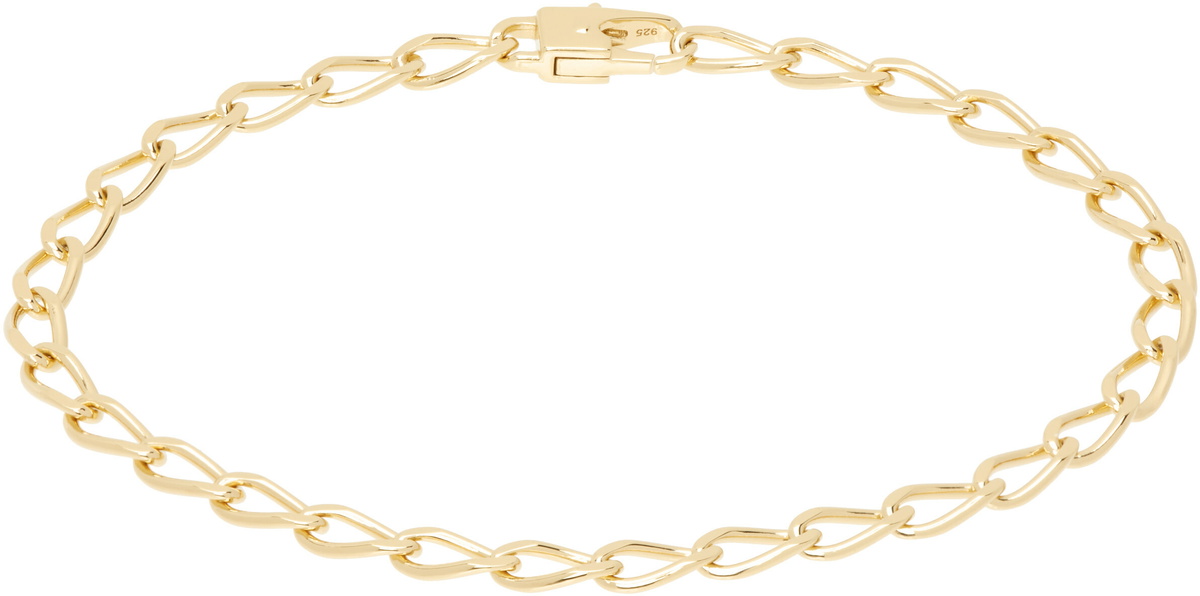 Tom Wood Gold Venetian Single M Bracelet Tom Wood