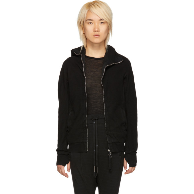 Photo: Boris Bidjan Saberi Black Vinyl-Coated Zip Hoodie